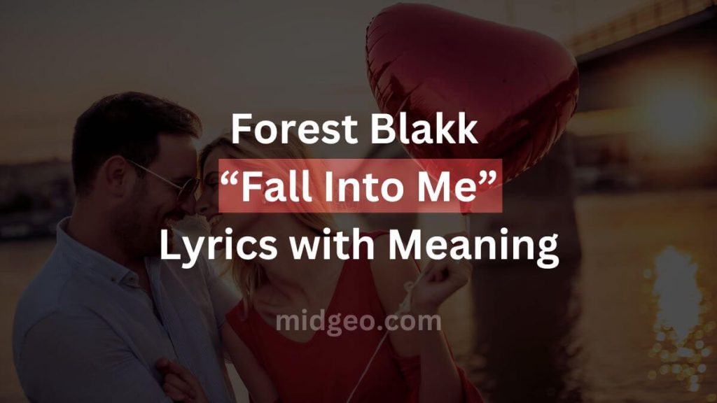 Forest Blakk Fall Into Me Lyrics with Meaning