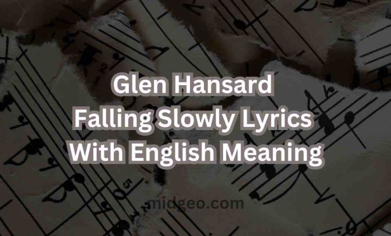 Glen Hansard Falling Slowly Lyrics With English Meaning 1 Glen Hansard Falling Slowly Lyrics With English Meaning