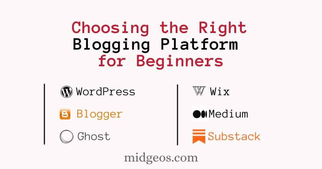 choosing the right blogging platform for beginners