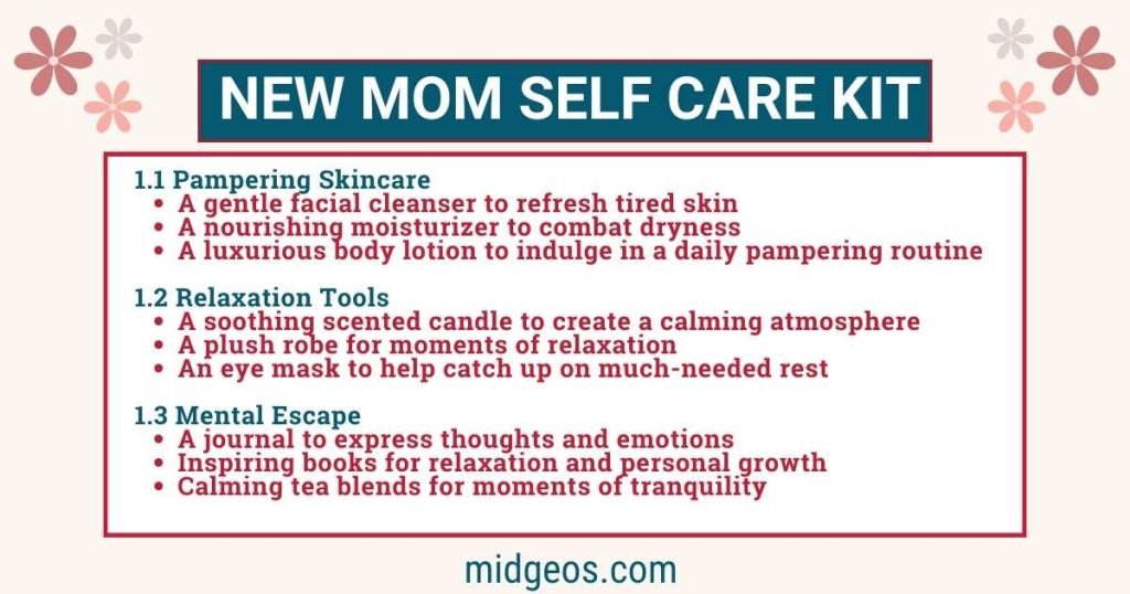 New Mom Self Care Kit