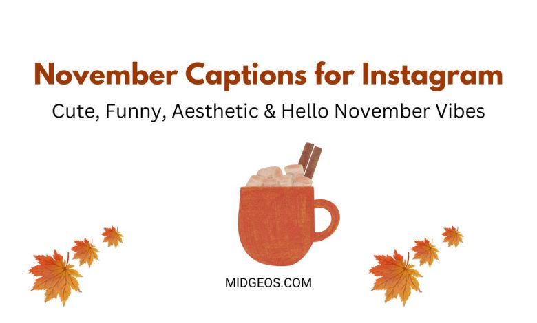 120 hello November Captions for Instagram