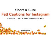 Fall Captions for Instagram