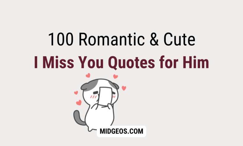 100 Romantic & Cute I Miss You Quotes for Him