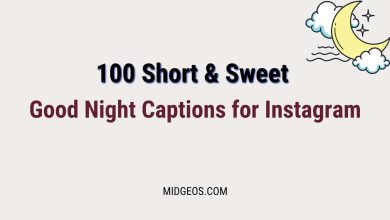 100 Short & Sweet Good Night Captions for Instagram