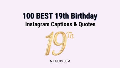 100 best 19th Birthday Instagram Captions