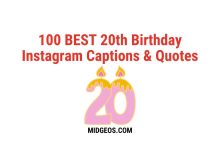 100 best 20th Birthday Instagram Captions & Quotes