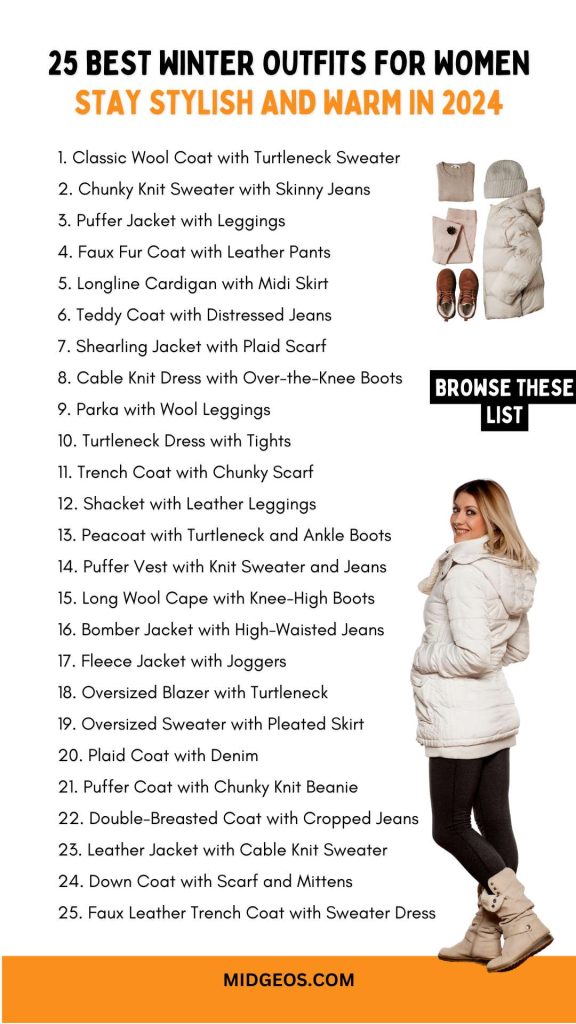 25 Best Winter Outfits for Women list
