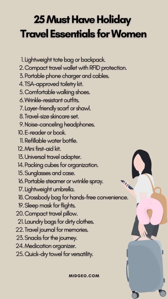 13 Holiday Travel Must-Haves Every Woman Forgets (Until It’s Too Late!) 2 25 Must Have Holiday Travel Essentials for Women