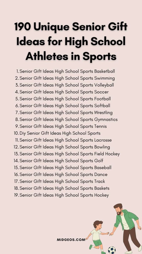 190 Unique Senior Gift Ideas for High School Athletes in Sports
