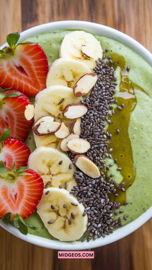 37 Easy & Delicious St. Patrick’s Day Food Ideas 5 Green Smoothie Bowl