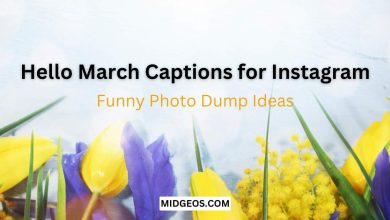Hello March Captions for Instagram Funny Photo Dump Ideas
