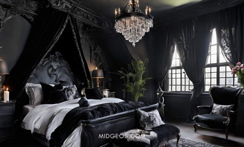 13 Romantic Gothic Bedroom Ideas for a Dark & Dreamy Retreat 1 13 Romantic Gothic Bedroom Ideas for a Dark & Dreamy Retreat