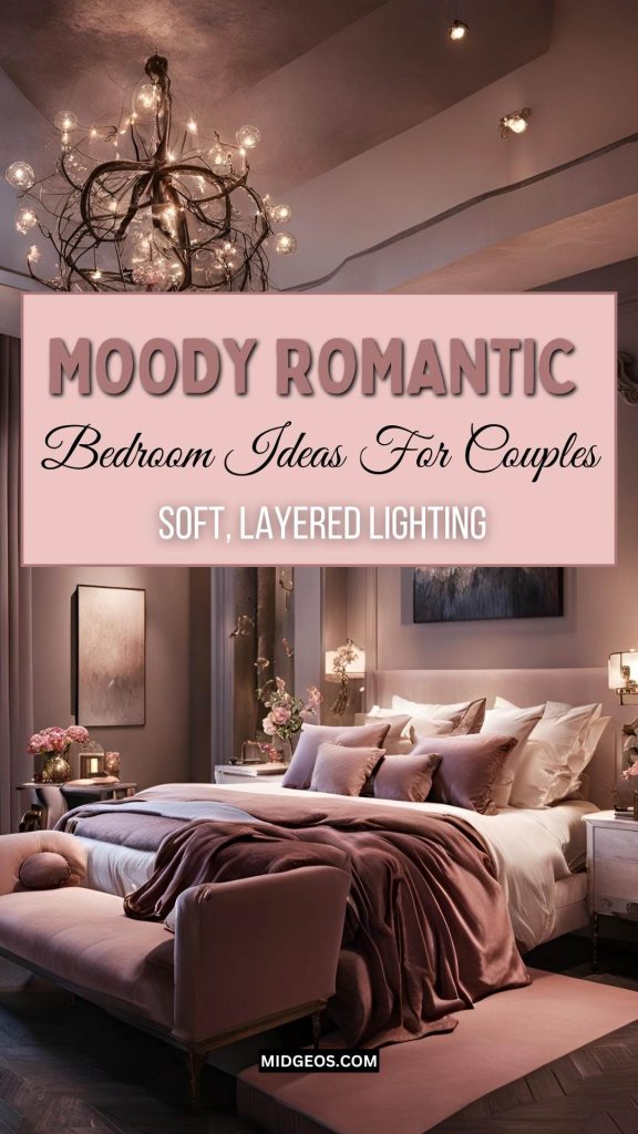 21 Moody Romantic Bedroom Ideas for an Intimate Escape 3 Moody Romantic Bedroom Ideas For Couples Soft Layered Lighting