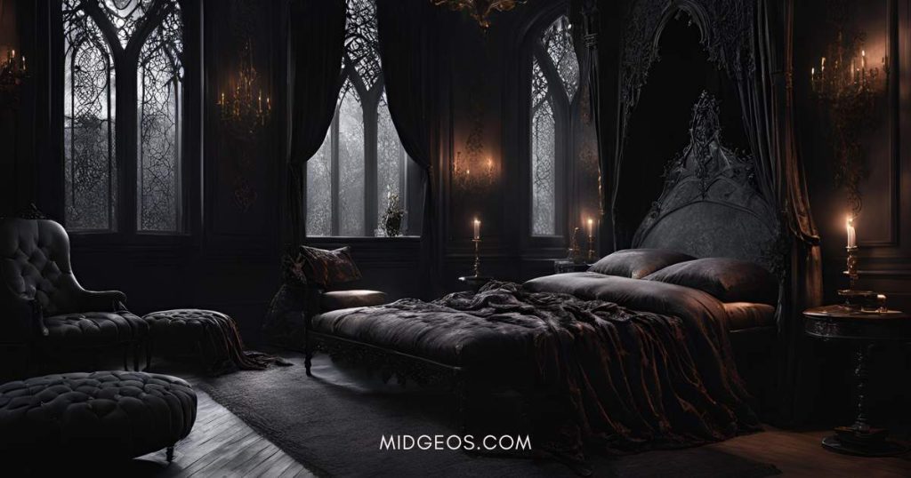 13 Romantic Gothic Bedroom Ideas for a Dark & Dreamy Retreat 2 Romantic Gothic Bedroom Ideas for a Dark & Dreamy Retreat