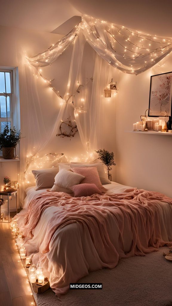 17 Romantic Valentine’s Day Bedroom Decor Ideas for 2025 6 Soft Satin or Silk Bedding Valentines Day Bedroom Decor Ideas