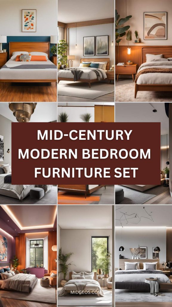 27 Stunning Modern Bedroom Ideas for a Stylish Retreat 4 mid century modern bedroom furniture set