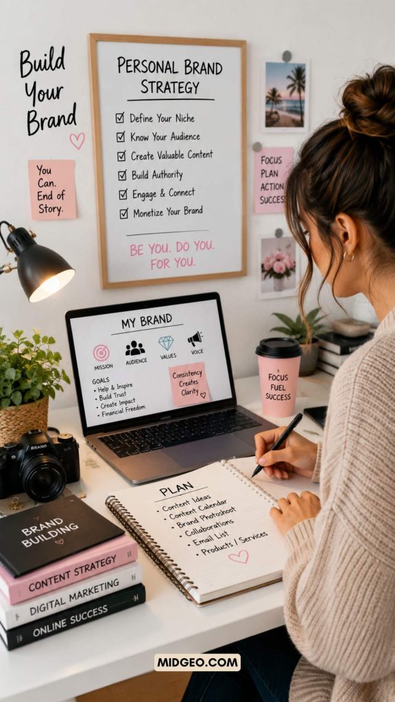 How to Create a Personal Brand from Scratch in 2026: The Complete Step-by-Step Guide to Building Authority, Traffic, and Income 4 content creator planning personal branding strategy