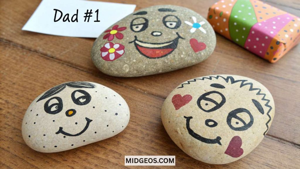 Father's Day Gifts Ideas from Kids He’ll Truly Treasure 3 DIY Father s Day Gifts from Kids Painted Rock Paperweights