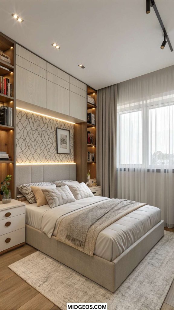 Couple Bedroom Ideas (2025): Romantic, Cozy & Modern Looks for Every Space 4 Couple Bedroom Ideas for Small Rooms (1)
