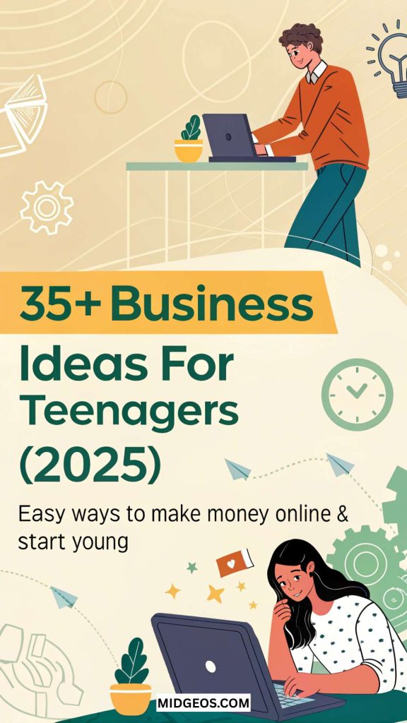 business Ideas for teenagers 2025 easy ways to make money online