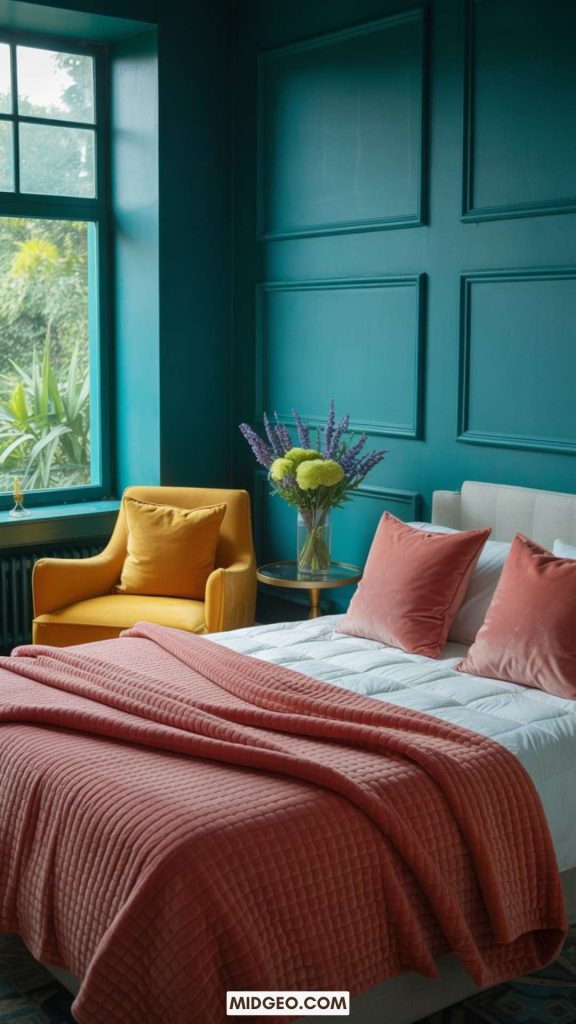 colorful bedroom ideas Complementary Colour Combos