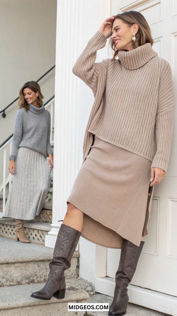 Cute Fall Outfits for Woman (2025): Cozy and Casual Looks You'll Love All Season! 4 cute fall outfits for woman lightweight turtlenecks