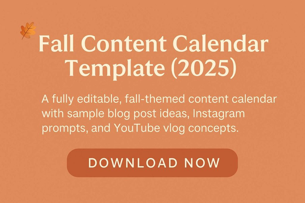 120 Fall Blog Post Ideas (2025): Drive Seasonal Traffic with Engaging & Evergreen Topics 3 themed fall content calendar for blogger