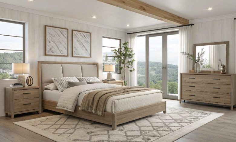Guest Bedroom Ideas (2025): Cozy, Stylish, and Budget-Friendly Transformations You Can Try Today 1 modern guest bedroom with cozy neutral bedding and minimalist wood furniture