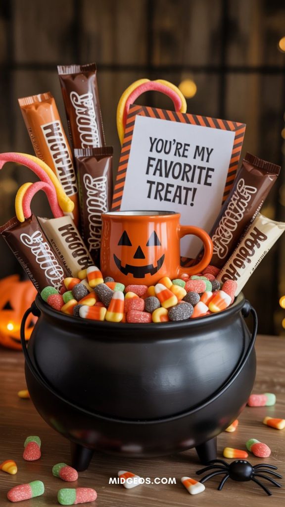 15+ Boo Basket Ideas for Boyfriend to Make Him Smile This Halloween 2025 3 Boo Basket Ideas for Boyfriend Classic Candy Lover’s Basket