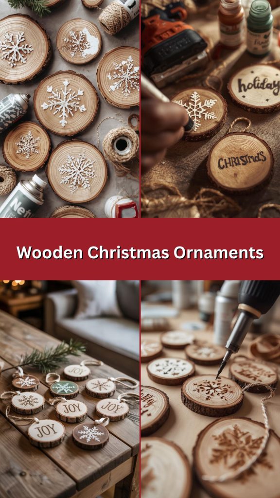 25+ Wooden Christmas Crafts To Sell That Buyers Love (Trendy & Profitable Ideas for 2025) 2 Wooden Christmas Ornaments