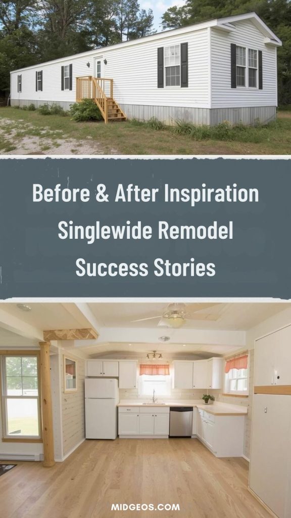 single wide remodel before and after