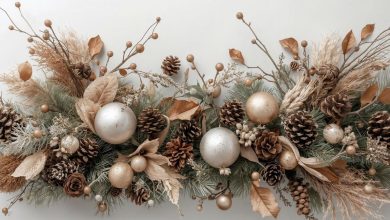 Natural Christmas decor with earthy, minimalist holiday styling (1)