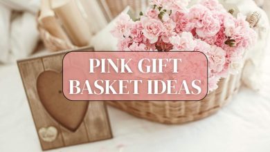 Pink gift basket ideas filled with cute and thoughtful items