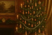 Victorian Christmas Decorations Vintage Christmas Tree and Antique Holiday Decor