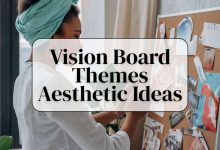 Vision board themes aesthetic ideas