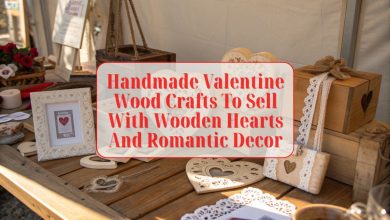 37+ Valentine Wood Crafts To Sell That Melt Hearts & Boost Sales — Fresh, Profitable Inspiration for Crafters 2026 4 Handmade Valentine wood crafts to sell with wooden hearts and romantic decor