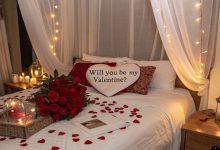 Will you be my valentine ideas for her romantic setup