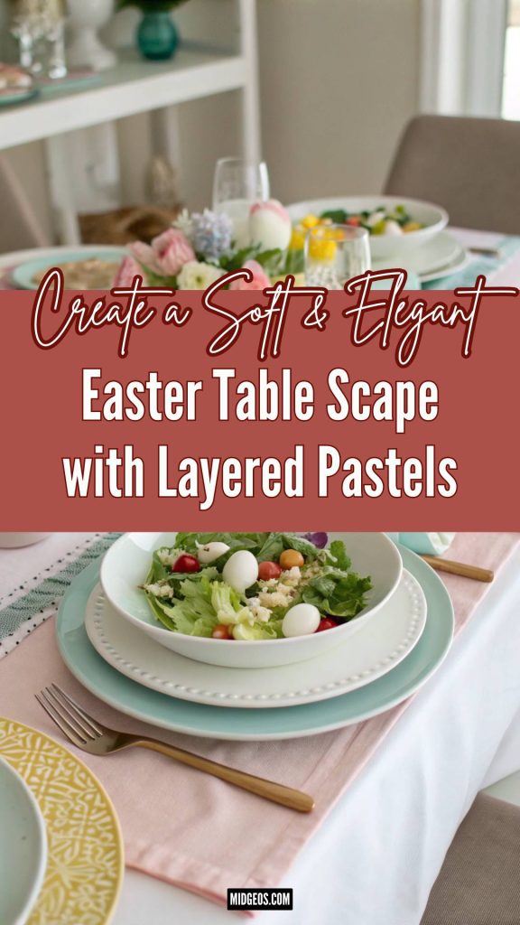 13 Easter Table Decorations Ideas to Create a Stunning Spring Tablescape Everyone Will Love in 2026 2 Easter Table Scape with Layered Pastels