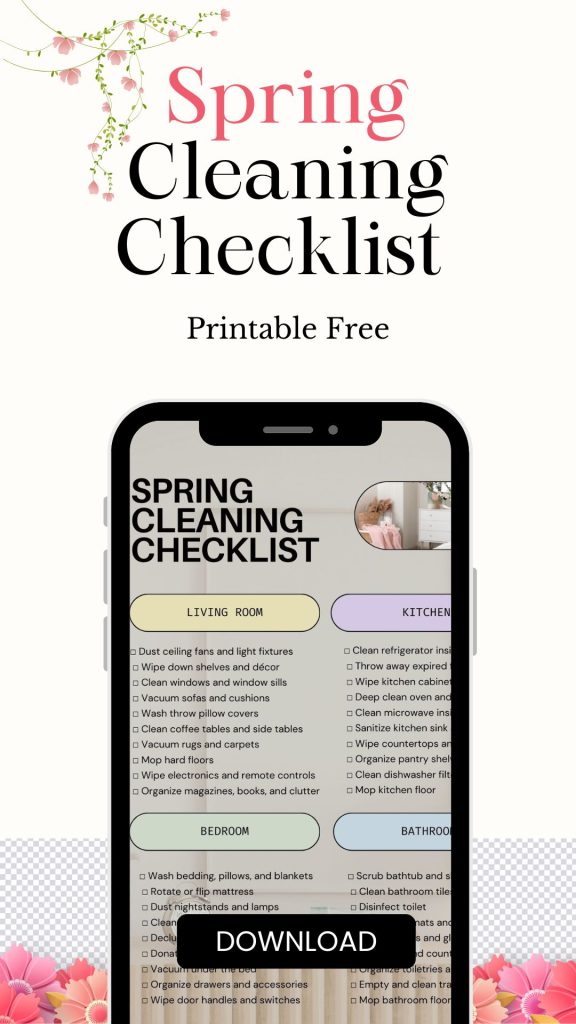 Spring Cleaning Ideas That Instantly Refresh Your Home: Easy, Aesthetic & Stress-Free Ways to Reset Your Space 2 Spring Cleaning Checklist Printable Free