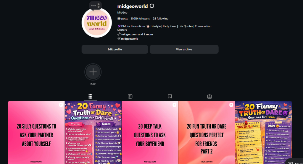 5k instagram followers 19 April 2026
