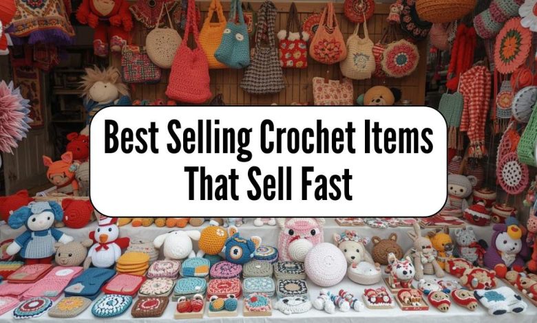 Colorful handmade crochet items including bags, plushies, coasters, and home decor displayed for sale (1)