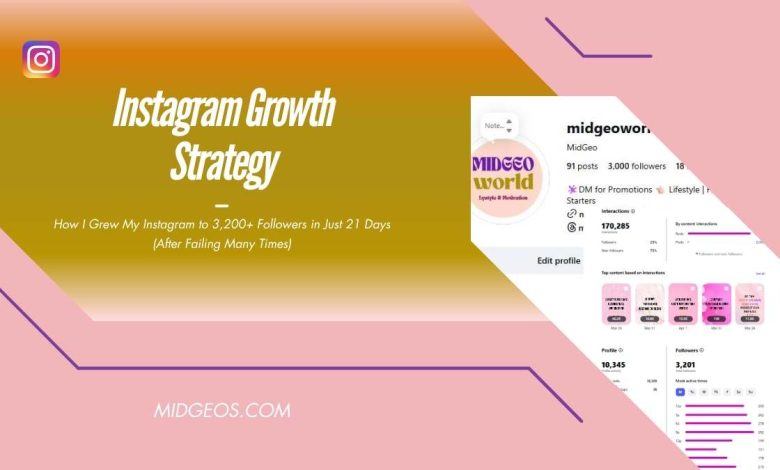 Instagram Growth Strategy How I Grew My Instagram to 3,200+ Followers in Just 21 Days