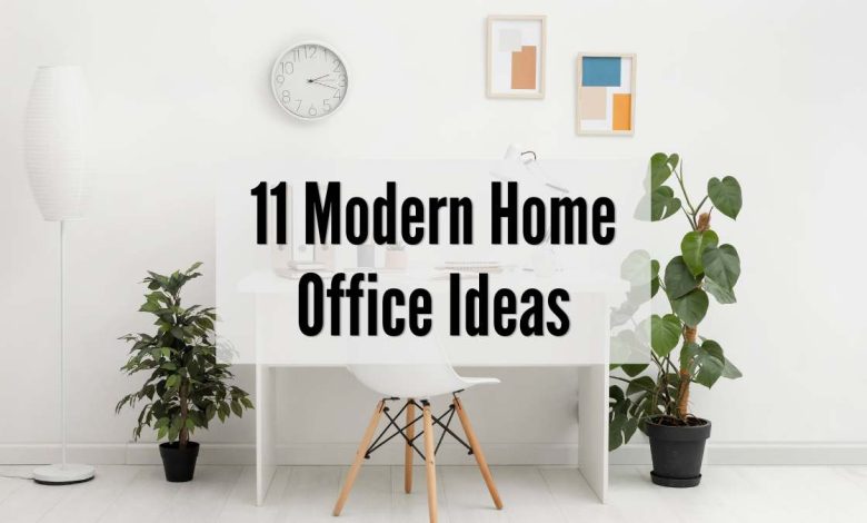 Modern home office with minimalist desk, neutral tones, stylish decor, and clean workspace design