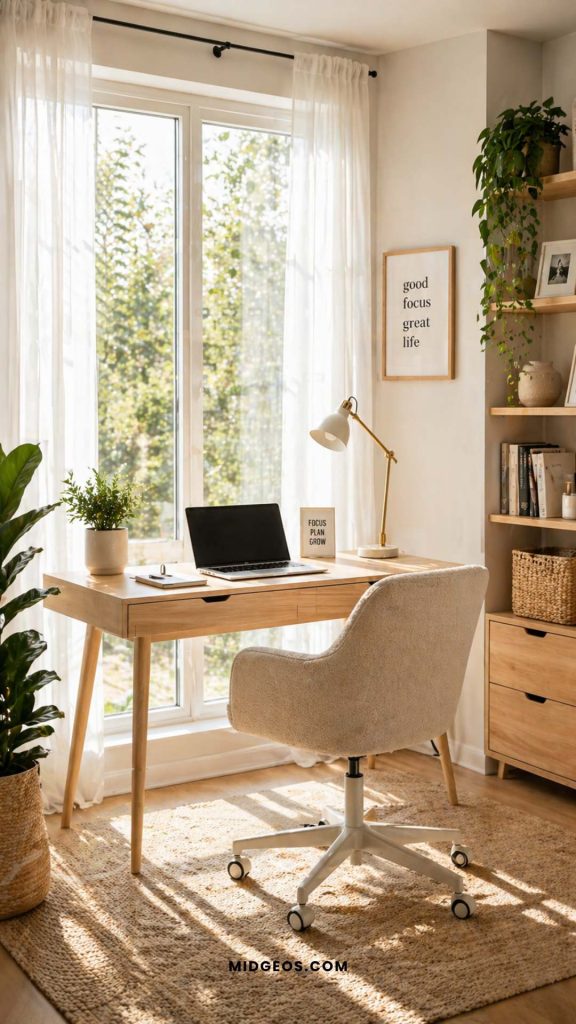 Window Facing Desk Setup Ideas That Boost Focus Natural Light