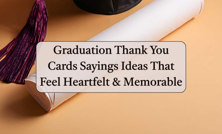 Graduation Thank You Cards Sayings Ideas That Feel Heartfelt & Memorable