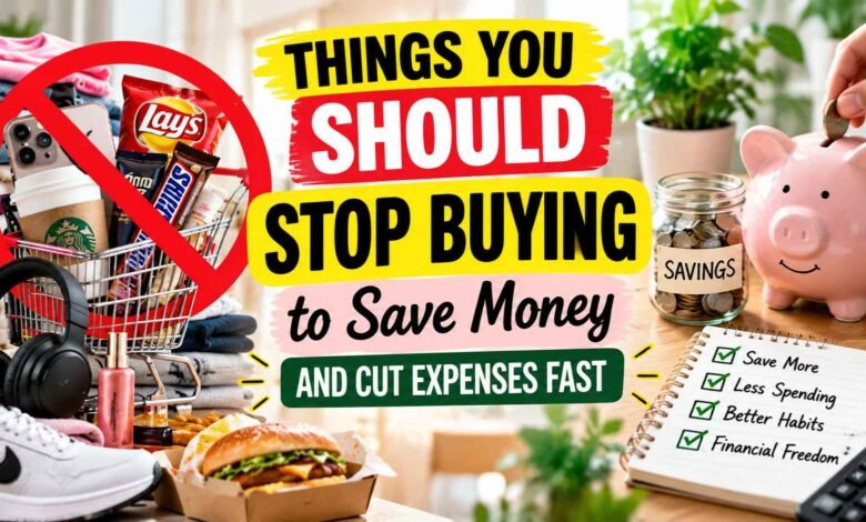 things you should stop buying to save money and cut expenses fast