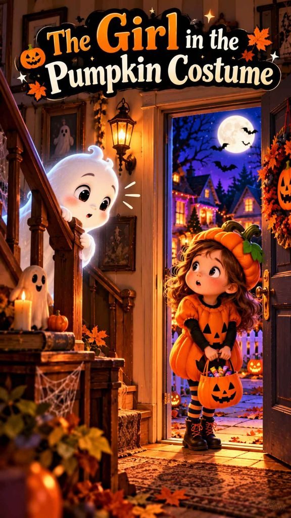 The Girl in the Pumpkin Costume