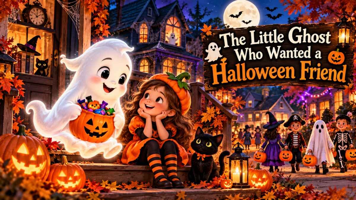The Little Ghost Who Wanted a Halloween Friend Halloween story
