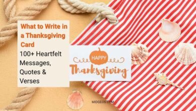 Thanksgiving greeting card with autumn leaves, pumpkins, candles, and a heartfelt gratitude message.
