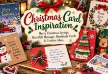 Christmas card inspiration featuring Merry Christmas sayings, heartfelt holiday messages, handmade greeting cards, and festive scrapbook ideas.